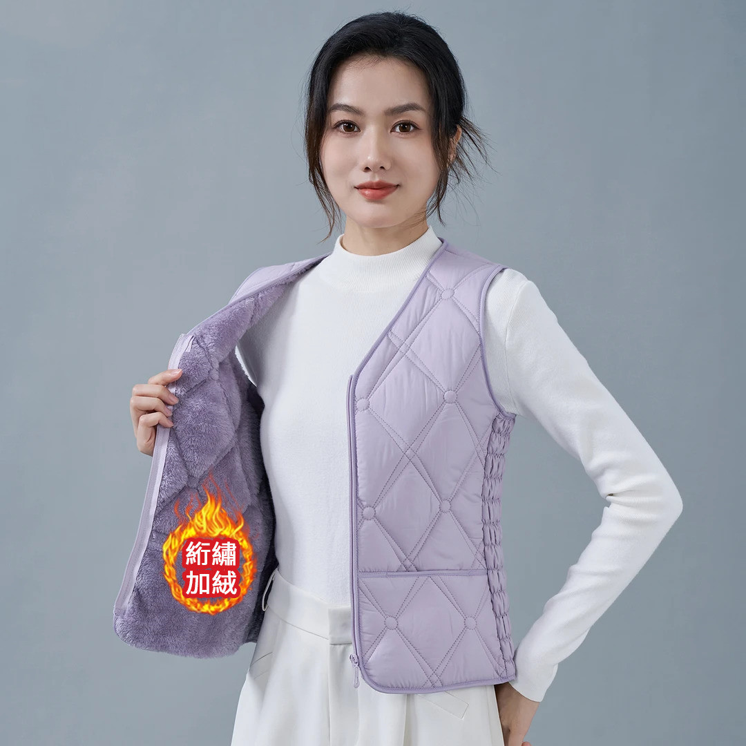 新款加絨棉馬甲